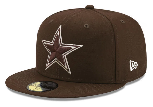 Dallas Cowboys Fitted New Era 59Fifty Brown Cap Hat