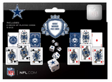 Dallas Cowboys 2-Pack Playing cards & Dice Set for Adults