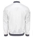 Dallas Cowboys Mens Jacket Mitchell & Ness City Collection Satin White Jacket