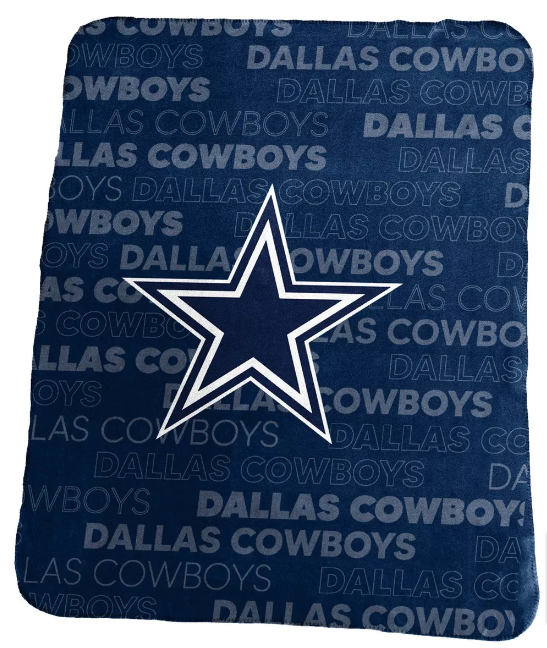 Dallas Cowboys Classic Fleece Throw Blanket Navy - THE 4TH QUARTER