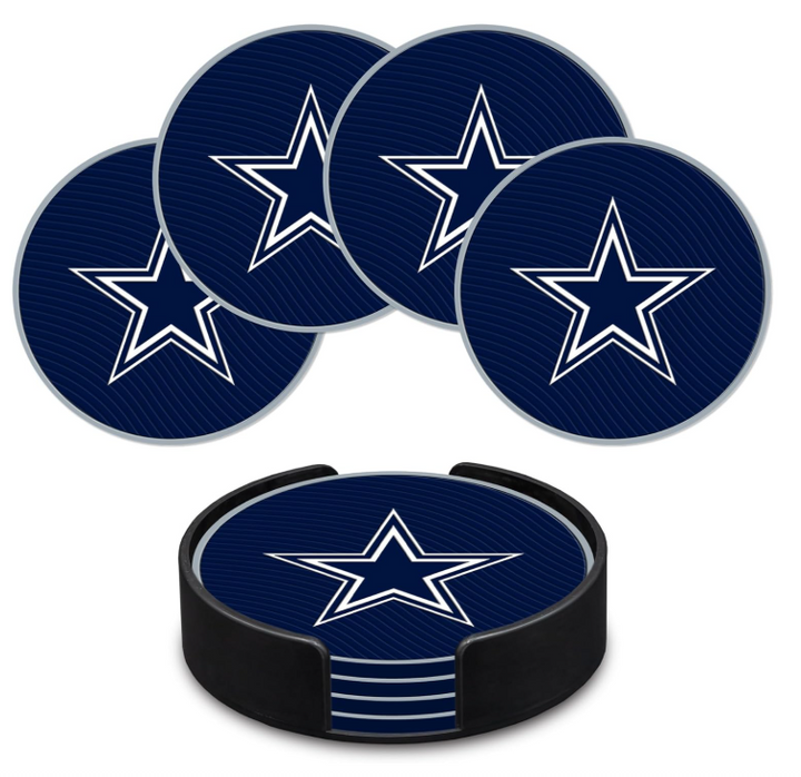 Dallas Cowboys 4 Piece PVC Coasters Set
