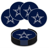 Dallas Cowboys 4 Piece PVC Coasters Set