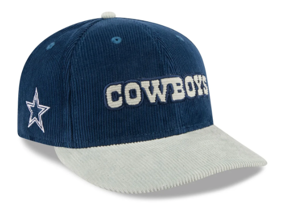Dallas Cowboys Snapback New Era 9Fifty Corduroy Navy Grey Hat Cap Green UV