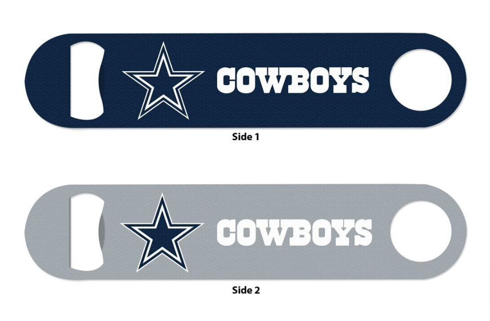 Dallas Cowboys Steel Double Sided Bottle Opener - THE 4TH QUARTER