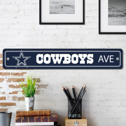 Dallas Cowboys Ave Street Sign Bar Decor
