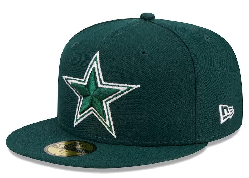 Dallas Cowboys Fitted New Era 59Fifty Dark Green Cap Hat THE 4TH QUARTER