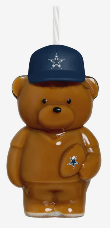 Dallas Cowboys Glass Bear Tumbler