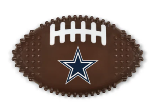 Dallas Cowboys Pet Dog Hard Nylon Football Chew Toy - THE 4TH QUARTER