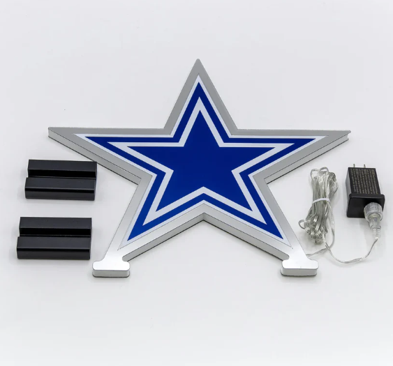Dallas Cowboys LED Infinity Logo Acrylic Light - THE 4TH QUARTER