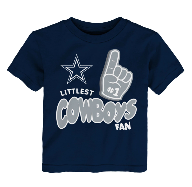 Dallas Cowboys Toddler (2T-4T) T-Shirt Little Fan Navy Tee - THE 4TH QUARTER