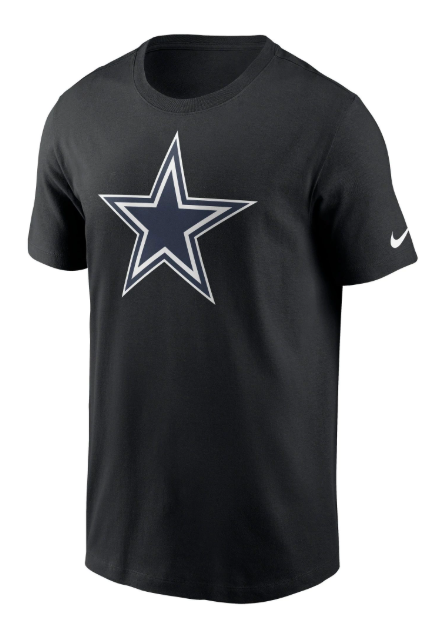 Dallas Cowboys Mens T-Shirt Nike Logo Essential Tee Black