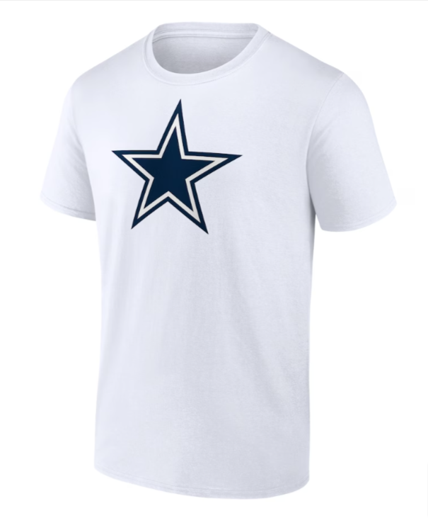 Dallas Cowboys Mens Logo Premier T-Shirt White - THE 4TH QUARTER