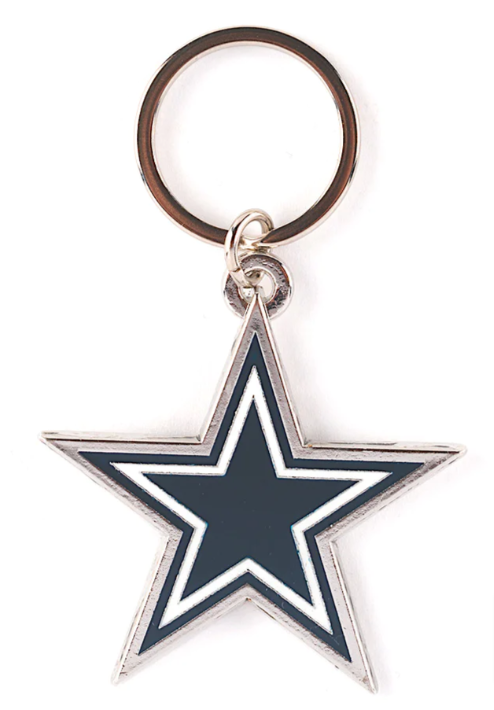 Dallas Cowboys Key Chain Large Logo Metal Key Ring - THE 4TH QUARTER