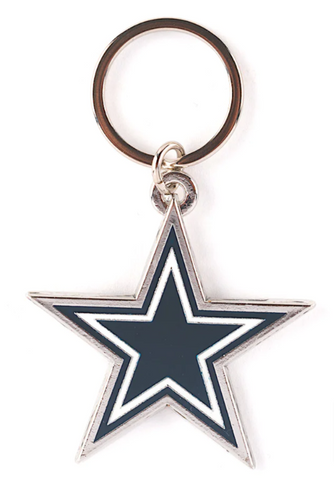 Dallas Cowboys Key Chain Large Logo Metal Key Ring
