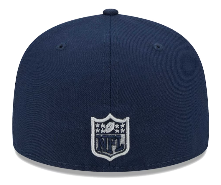 Dallas Cowboys Fitted New Era 59Fifty Main Cap Hat Navy - THE 4TH QUARTER
