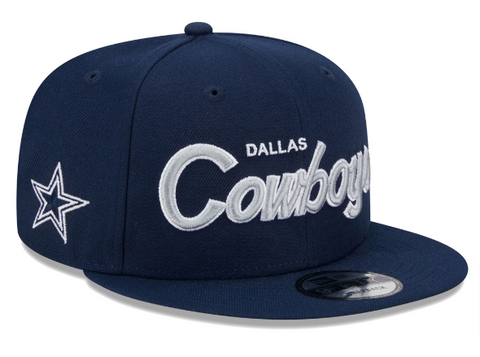 Dallas Cowboys Snapback New Era 9Fifty Navy Script Hat Cap