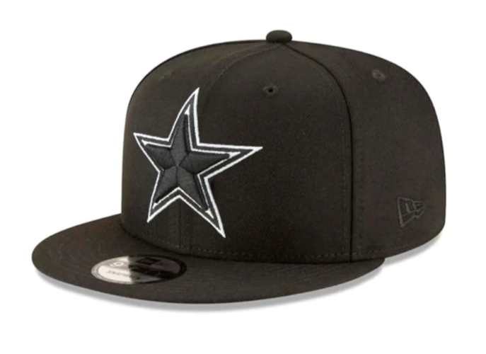 Dallas Cowboys Snapback New Era 9Fifty Black White Hat Cap Grey UV