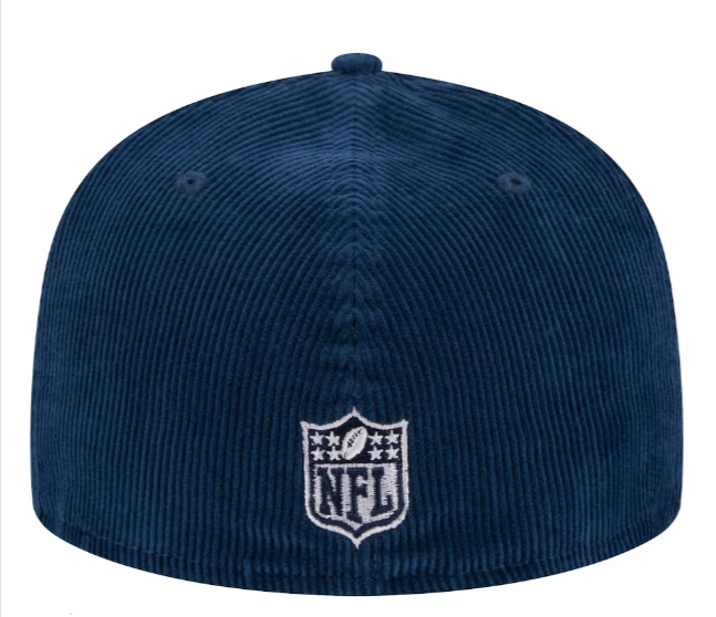Dallas Cowboys Fitted New Era 59Fifty Throwback Corduroy Navy Superbowl Patch Cap Hat - THE 4TH QUARTER