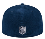 Dallas Cowboys Fitted New Era 59Fifty Throwback Corduroy Navy Superbowl Patch Cap Hat