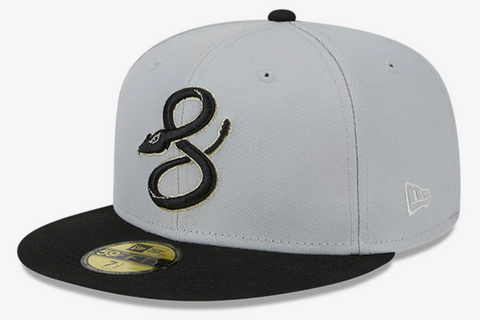 Arizona Diamondbacks Fitted New Era 59Fifty Metallic City Cap Hat Grey Black
