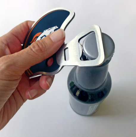 Denver Broncos Magnetic Helmet Bottle Opener