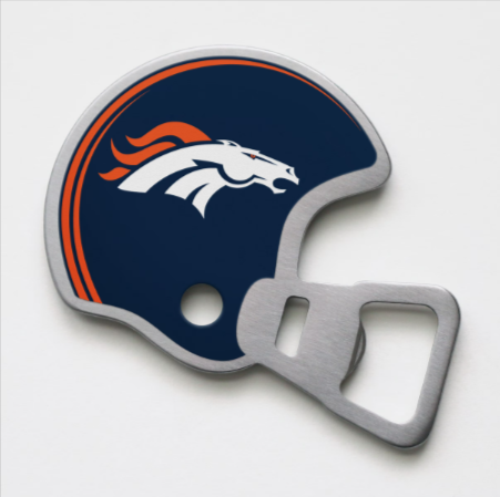 Denver Broncos Magnetic Helmet Bottle Opener