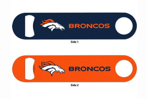 Denver Broncos Steel Double Sided Bottle Opener