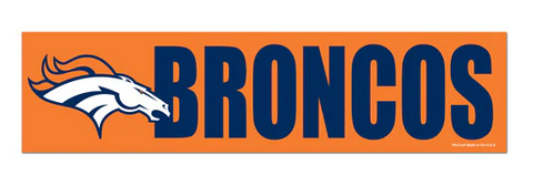 Denver Broncos Bumper Strip Sticker