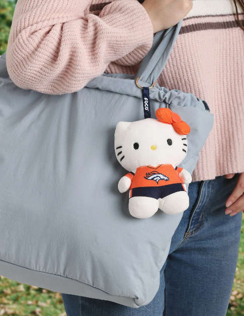 Denver Broncos Plush Hello Kitty Bag Charm Keychain