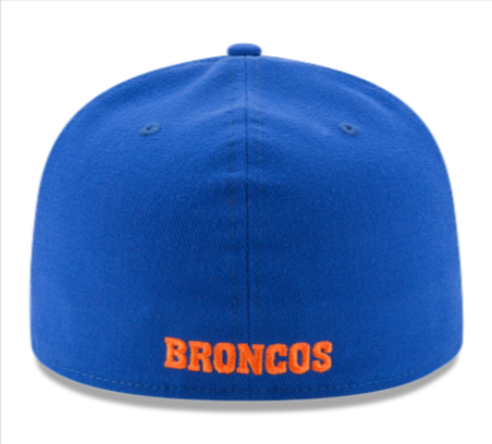 Denver Broncos Fitted 59Fifty New Era Throwback Majestic Blue Cap Hat