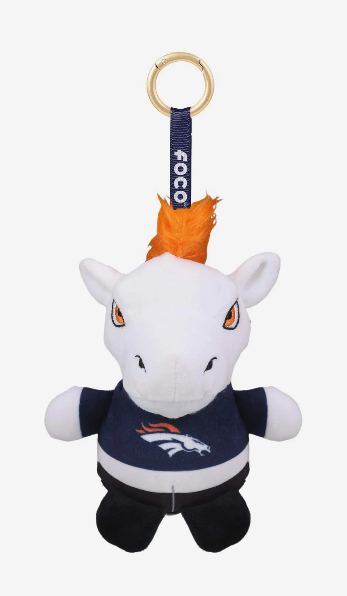 Denver Broncos Plush Teamie Beanie Mascot Bag Charm Keychain