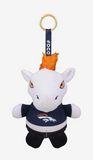 Denver Broncos Plush Teamie Beanie Mascot Bag Charm Keychain