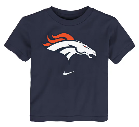 Denver Broncos Toddler (2T-4T) Logo T-Shirt Navy