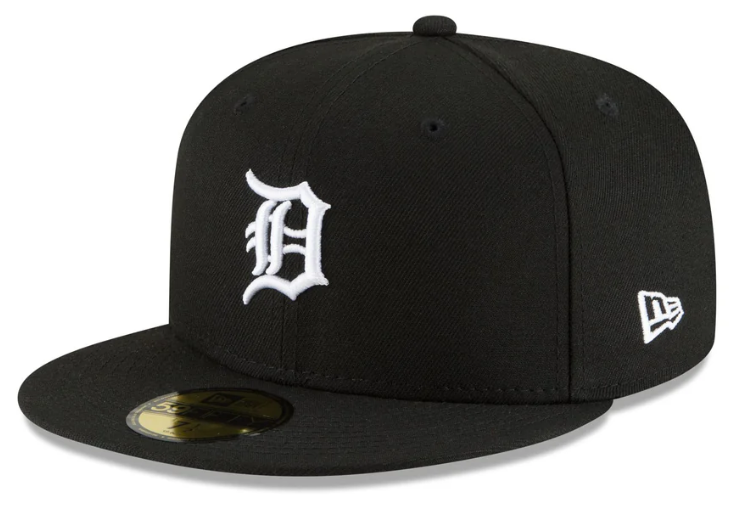Detroit Tigers Snapback New Era 9Fifty White Logo Black Cap Hat Grey UV - THE 4TH QUARTER