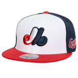 Montreal Expos Mitchell & Ness Fitted Bases Loaded Coop Cap Hat Grey UV