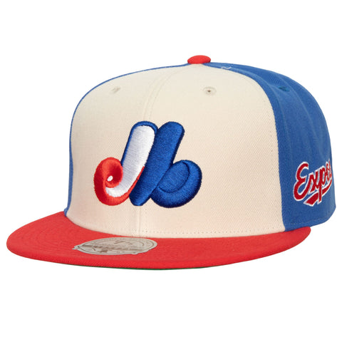 Montreal Expos Mitchell & Ness Fitted Homefield Coop Cap Hat Green UV