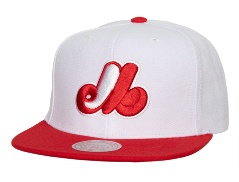 Montreal Expos Snapback Mitchell & Ness Hometown 2 Tone Coop Cap Hat