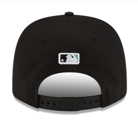 Florida Marlins Snapback New Era 9Seventy Stretch-Snap Black Cap Hat - THE 4TH QUARTER