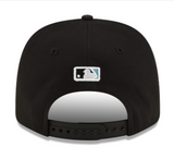 Florida Marlins Snapback New Era 9Seventy Stretch-Snap Black Cap Hat - THE 4TH QUARTER