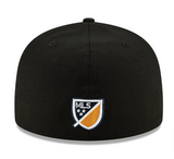 Los Angeles Galaxy Fitted New Era 59Fifty Logo Black Hat Cap
