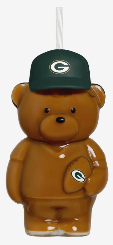 Green Bay Packers Glass Bear Tumbler