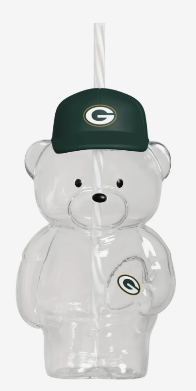 Green Bay Packers Glass Bear Tumbler