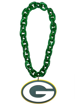 Green Bay Packers 3D Foam Fan Big Chain Necklace