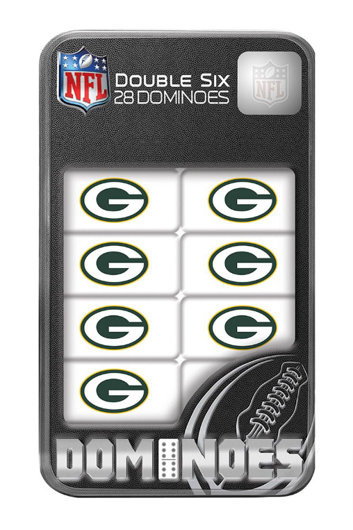 Green Bay Packers Double Six Dominoes Set - THE 4TH QUARTER