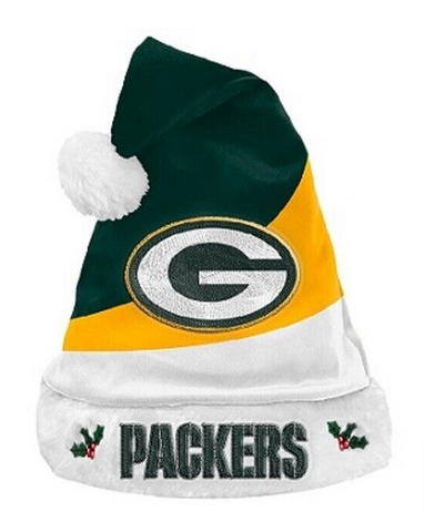 Green Bay Packers NFL Santa Hat Colorblock