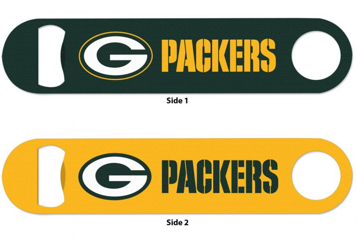 Green Bay Packers Steel Double Sided Bottle Opener - THE 4TH QUARTER
