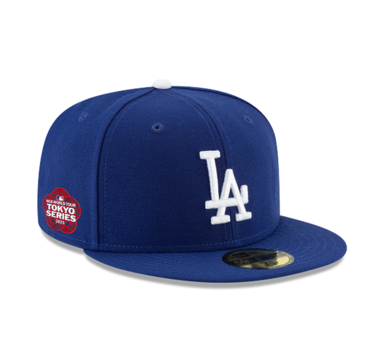 Los Angeles Dodgers Fitted New Era 59Fifty 2025 Tokyo Series Blue On Field Hat - THE 4TH QUARTER