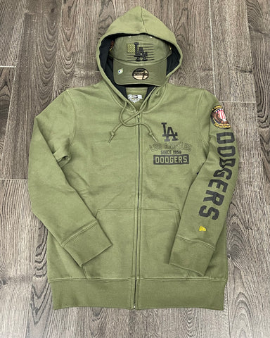 Womens dodgers sales zip up hoodie