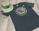 Los Angeles Dodgers Mens T-Shirt New Era Armed Forces 2023 Black Tee