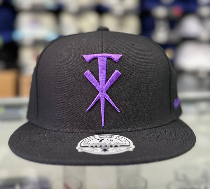 WWE Fitted Mitchell &amp; Ness Hulk Undertaker Cap Hat Black - THE 4TH QUARTER